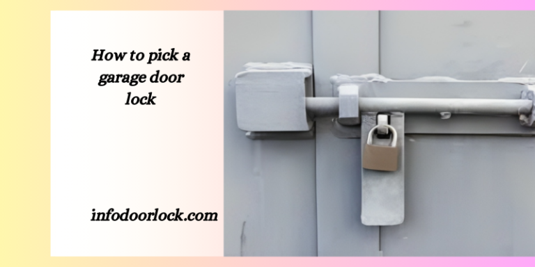 “Unlock the Secret: Easy Guide to Picking Your Garage Door Lock!”