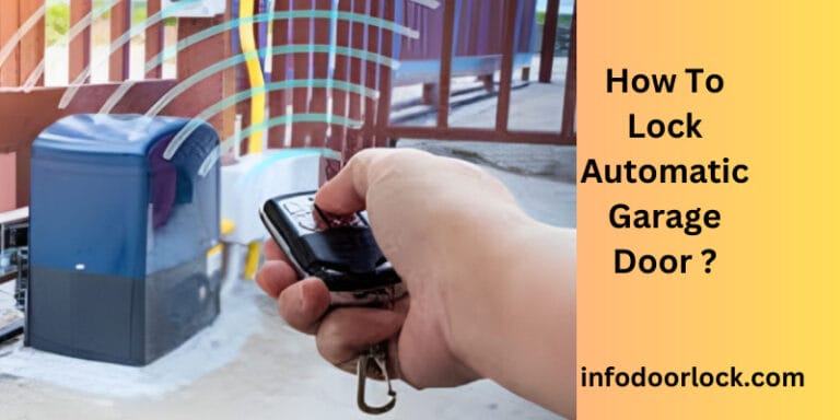 How To Lock Automatic Garage Door ? Using Simple Step