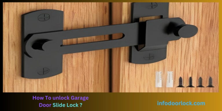 “Unlock Your Garage Door in a Snap: Mastering the Slide Lock”